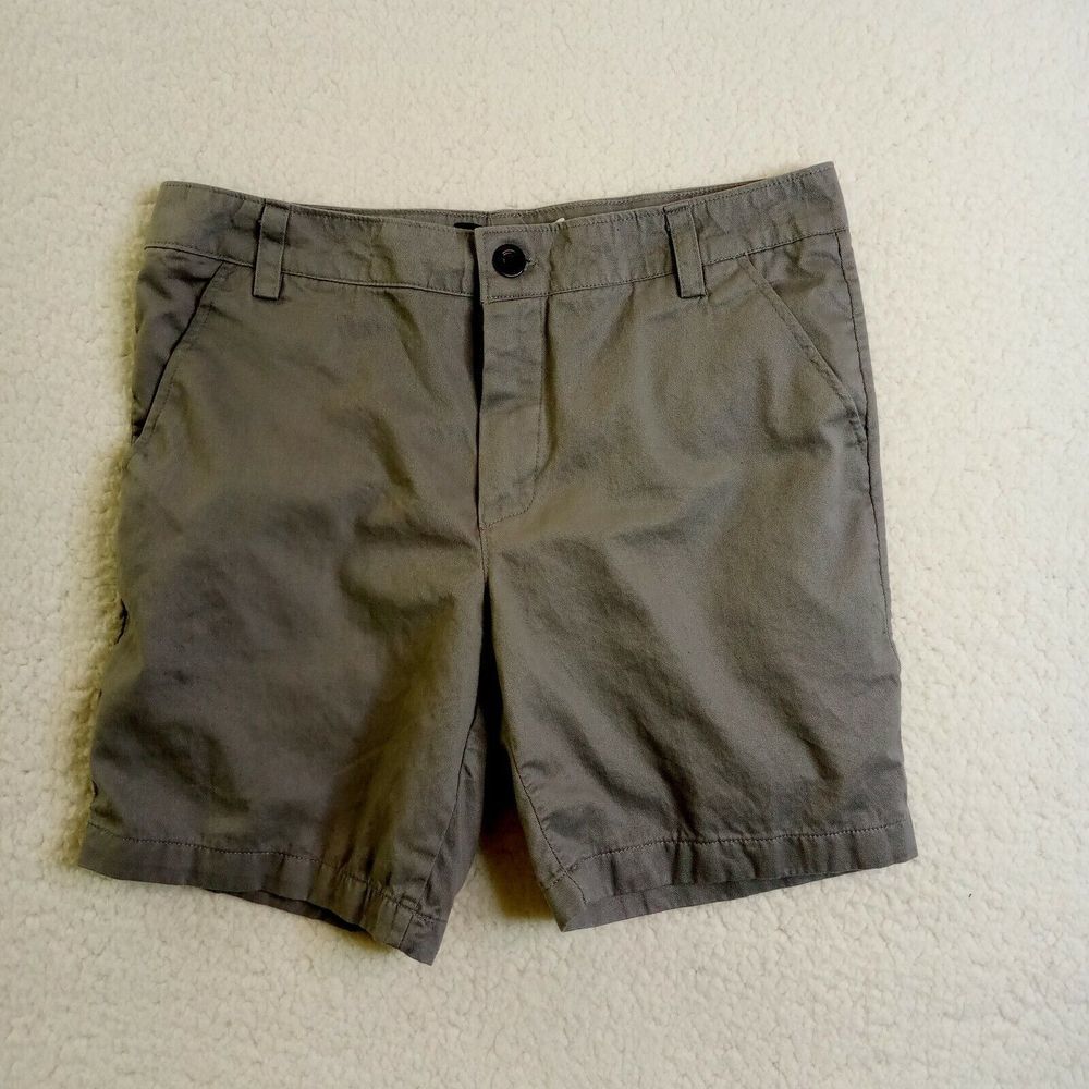 Emul Zion Shorts Mens‎ 34 Flat Front Chino Gray